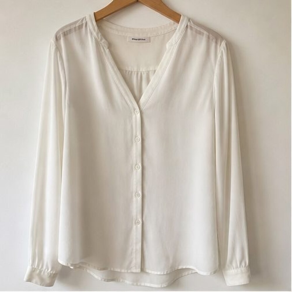 Ivory Button Blouse